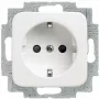 BUSCH JAEGER 2CKA002011A1888 - Typ F - 2P+E - Biały - IP20 - 250 V - 16 A