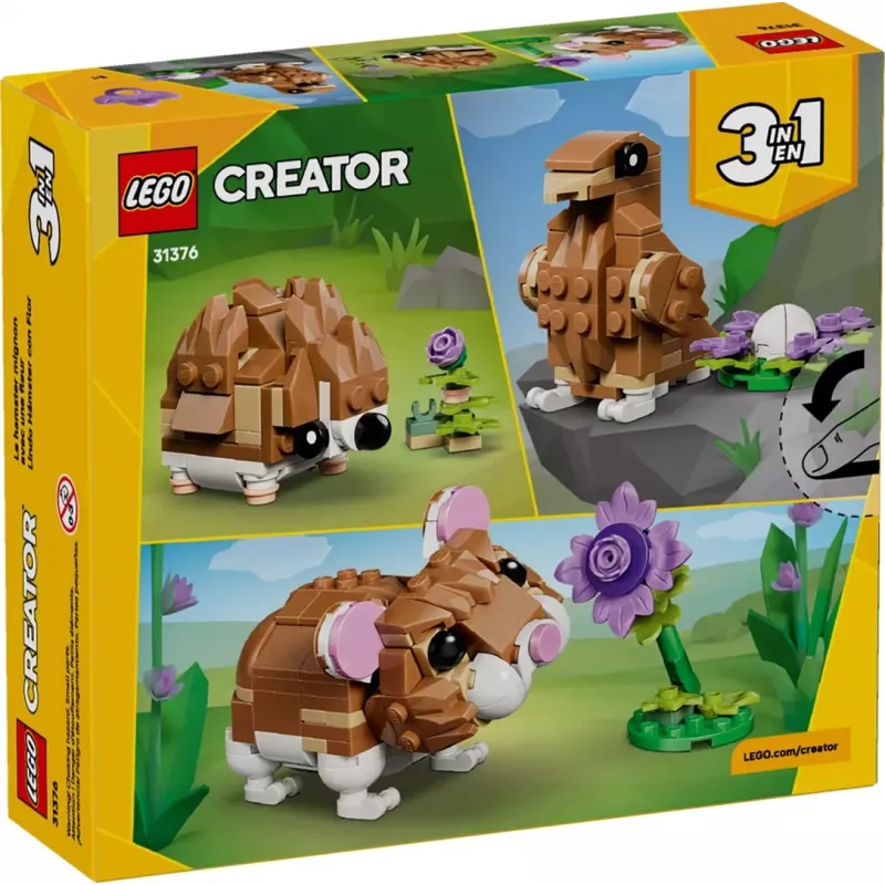 LEGO CREATOR 3 W 1 31376 Słodki Chomik z Kwiatkiem