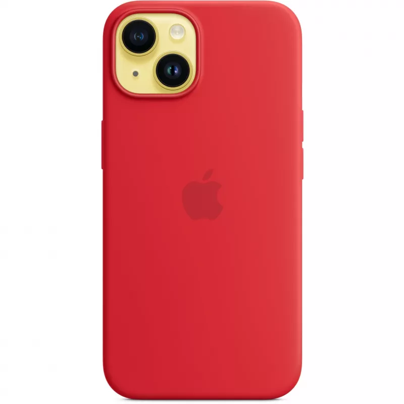 Apple iPhone 14 Silicone Case with MagSafe, (PRODUCT)Czerwony