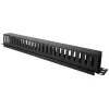 Organizer naścienny Alantec PK008 do kabli 1U czarny metal/tworzywo