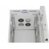 Stojąca szafa rack 19 cali 42U LANBERG 600×600 mm szara z drzwiami szklanymi i LCD (płaski Pack)