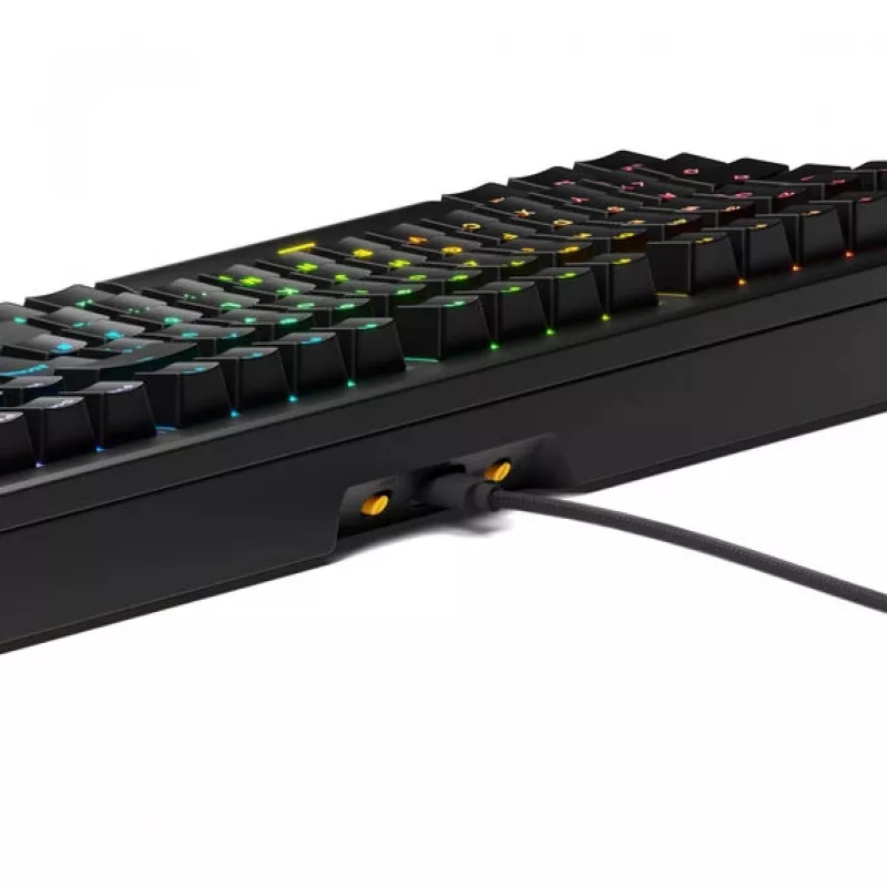 Mechaniczna klawiatura gamingowa GLORIOUS GMMK 3 100% Pre-Built ISO (DE) z przełącznikami Fox, czarna