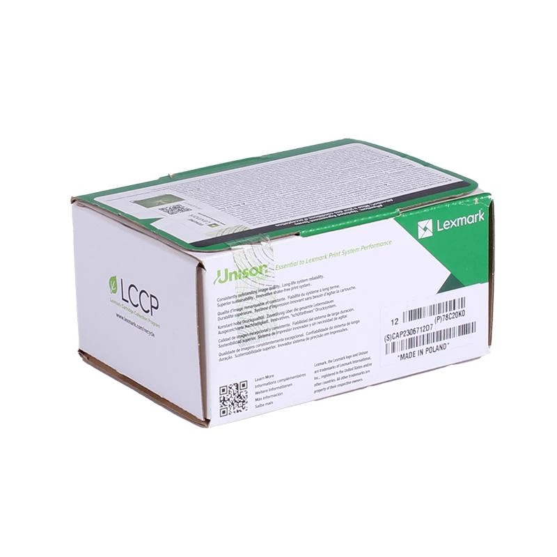 Kaseta z tonerem Lexmark 78C20K0 1 szt. Oryginalna Czarna