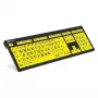 Klawiatura Logickeyboard XL Print NERO Office USB QWERTZ niemiecka czarno-żółta