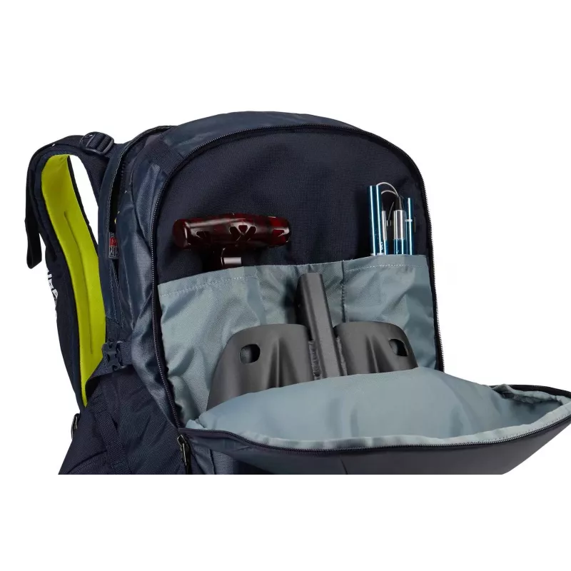 Plecak narciarski i snowboardowy Thule 3610 Upslope 35L z możliwością montażu wyjmowanego airbaga 3.0, kolor Lime Punch