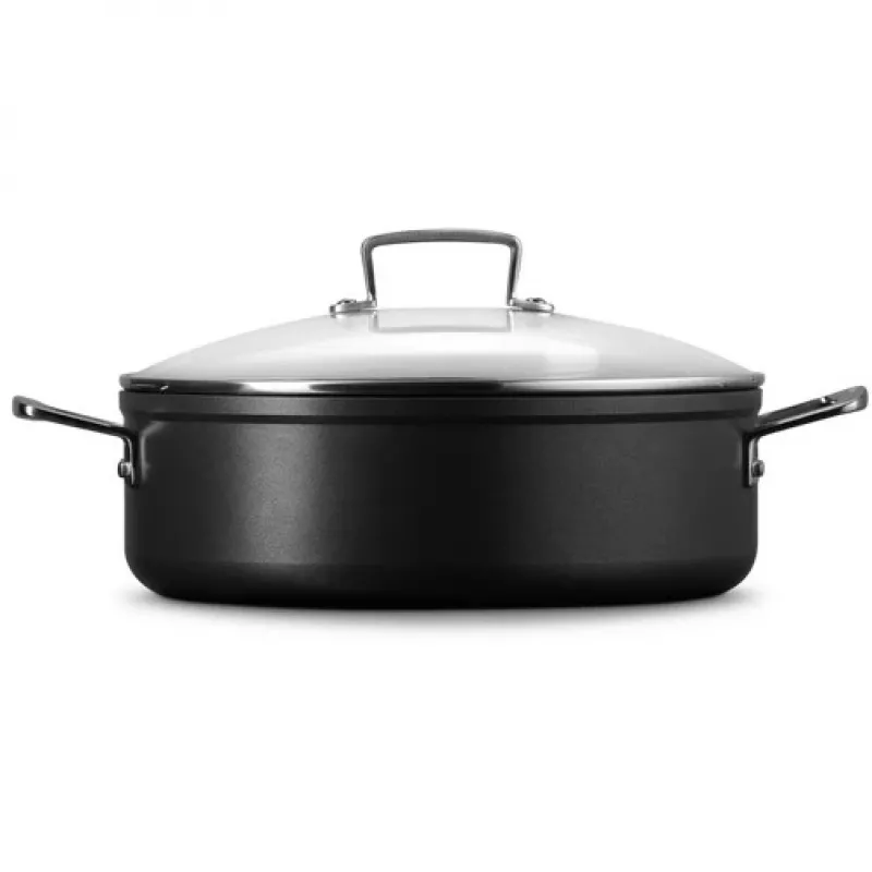 Le Creuset Toughened Non-Stick sauteuse z pokrywką szklaną 28 cm