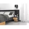 Szafka nocna Topeshop M2 ANTRACYT/ARTISAN 2 szuflady Antracyt Dąb