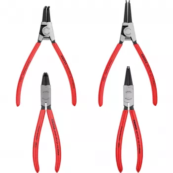 Zestaw szczypiec do pierścieni osadczych Knipex 4 szt. w pokrowcu zwijanym 19-60mm