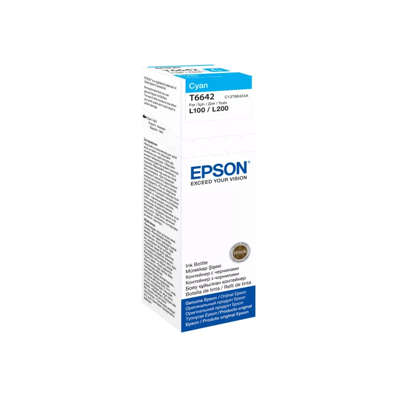 Butelka z tuszem Epson T6642 70 ml cyjan