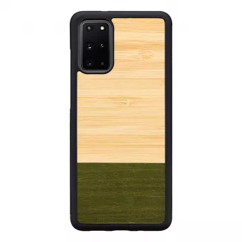 Etui na telefon Man and Wood dla Samsung Galaxy S20+ — bambus, leśna czerń