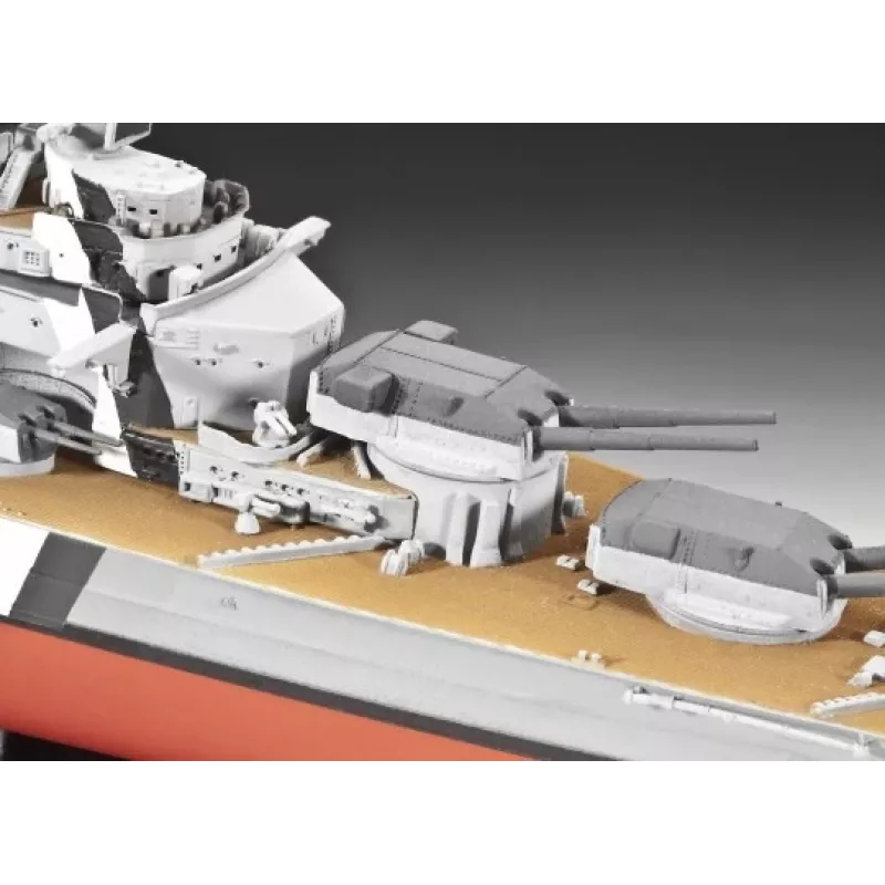 Model okrętu wojennego Revell Bismarck Zestaw do składania 1:700
