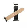 Skórzany pasek do Apple Watch FIXED FIXLST-434-BK — czarny, zamienny pasek