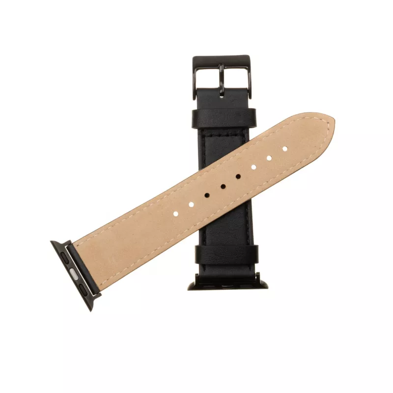 Skórzany pasek do Apple Watch FIXED FIXLST-434-BK — czarny, zamienny pasek