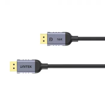 UNITEK C1628GY01-1.5M kabel DisplayPort Czarny, Szary