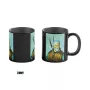 Kubek z ujawnianym pod wpływem ciepła Good Loot The Witcher 3 Game Art Chronicles - Geralt & Vincent van Gogh 450 ml Czarny