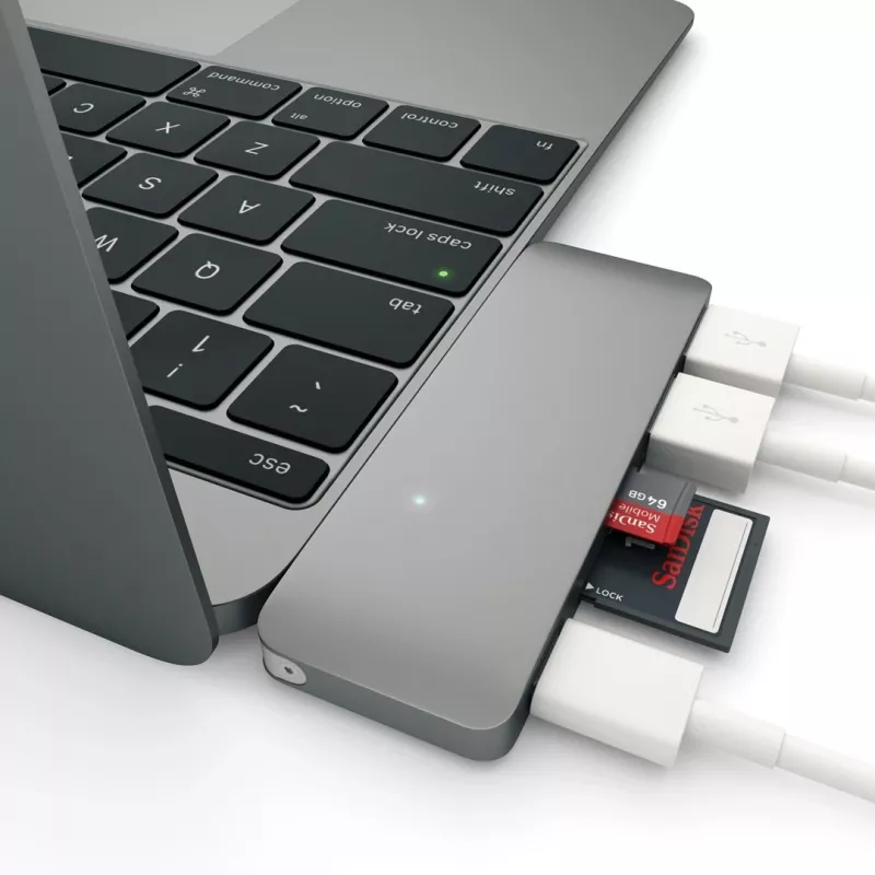 Satechi ST-TCUPM Type-C USB 3.0 koncentrator kombinowany 3 w 1