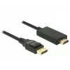 Kabel wideo adapter DeLOCK 85318 DisplayPort na HDMI 3m Czarny