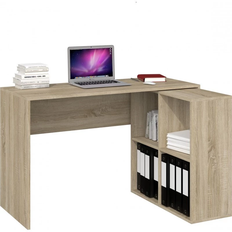 Topeshop BIURKO PLUS SONOMA biurko komputerowe kolor dębu