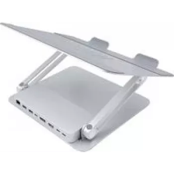 Stojak na laptopa Dexlan 310790 Srebrny Aluminium USB 5000 Mbit/s