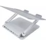 Stojak na laptopa Dexlan 310790 Srebrny Aluminium USB 5000 Mbit/s