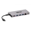 Stacja dokująca USB-C - 4K HDMI, USB 3.2 Gen 1, Hub USB-A, GbE, Czytnik kart, Ładowanie 100W PD, Odłączany przewód U442-DOCK5D-GY