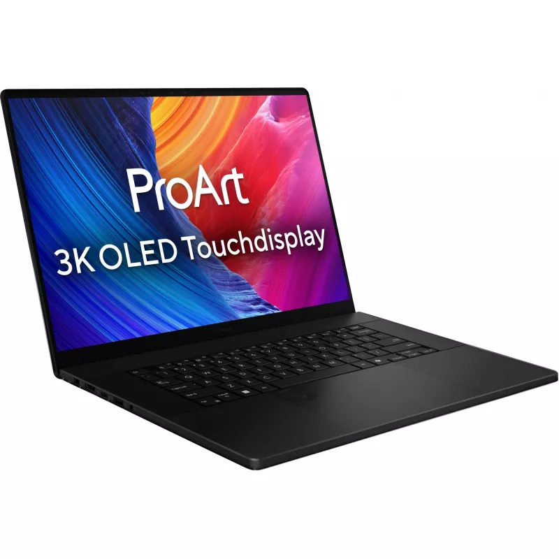 ASUS ProArt P16 H7606WM-RJ041X Copilot+ PC AMD Ryzen AI 9 HX 370 Laptop 40,6 cm (16 cali) Ekran dotykowy 3K 32 GB LPDDR5x-SDRAM 2 TB SSD NVIDIA GeForce RTX 5060 Wi-Fi 7 (802.11be) Windows 11 Pro Czarny