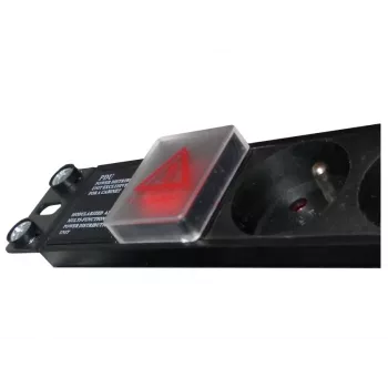 Przedłużacz zasilający Alantec PZ081U3M 3 m 8 gniazd AC Do użytku wewnętrznego Czarny