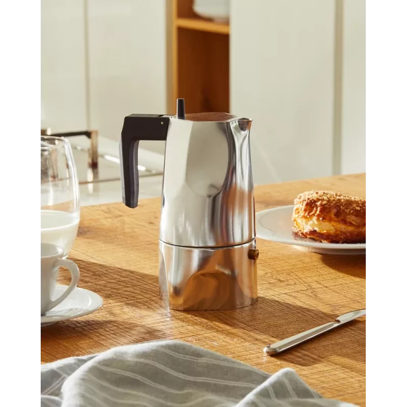 Alessi MT18/3 Ekspres do kawy Ossidiana, stal nierdzewna, aluminium, 3,5 x 18,5 x 40,5 cm