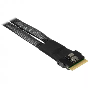 Kabel INTER-TECH SFF-8654-8i na 2× SFF-8654-4i, 70 cm, wewnętrzny kabel rozgałęźny