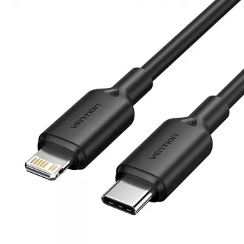 Kabel USB-C do Lightning 3A 480Mbps 1m CZARNY
