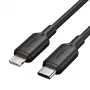 Kabel USB-C do Lightning 3A 480Mbps 1m CZARNY