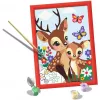 Zestaw do malowania po numerkach Ravensburger CreArt Happy Deer — płótno z numerami do malowania