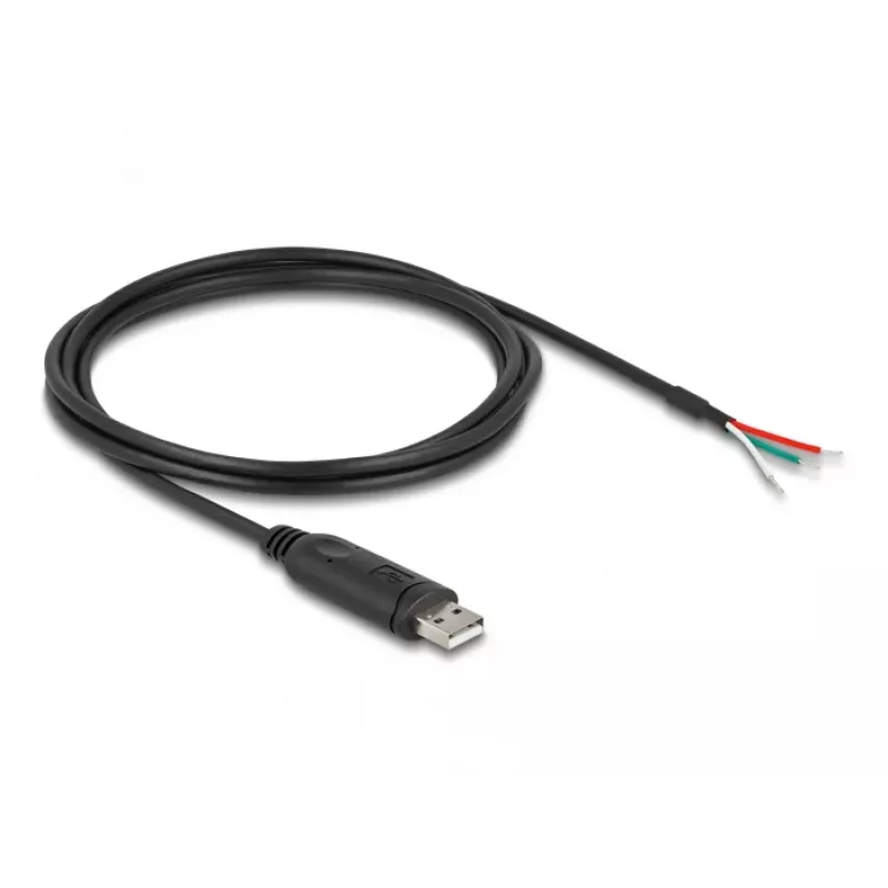 Kabel przejściowy DeLOCK USB 2.0 Typ-A do Serial RS-485 2 m Czarny
