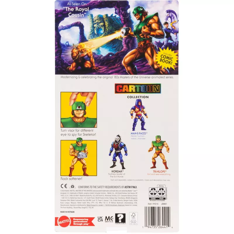 Figurka akcji MATTEL M.o.t.U. Origins Tri-Klops 5.5 cala kolekcjonerska