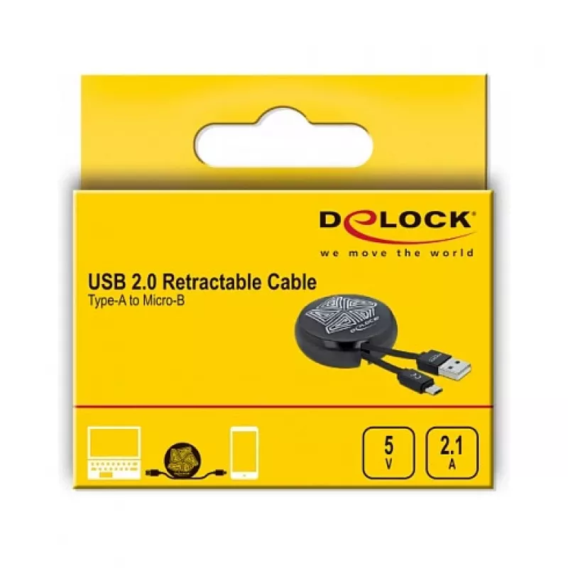 Kabel USB 2.0 Typu-A na Micro-B DeLOCK 85818