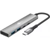 Goobay Slim 4-Port USB-Hub USB-C na USB-A 5 Gbit/s - Plug USB 3.2 (76563)