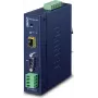 Planet przemysłowy konwerter RS-232 -422 -485 na IP - 1x COM - 1x 100Base-FX -SFP - 9-48VDC - -40-+75