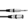 adapter kablowy XLR na jack 6,3 mm Omnitronic 30225195 — 1x męski XLR na 1x jack 6,3 mm