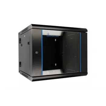 Extralink Szafa rack 9U 600x600 AZH czarna naścienna, typ wahadłowy