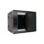 Extralink Szafa rack 9U 600x600 AZH czarna naścienna, typ wahadłowy