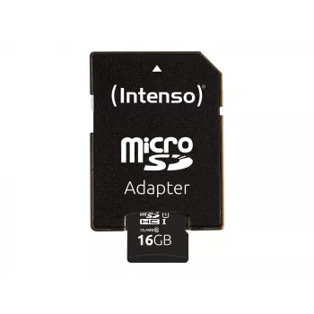 Intenso Performance - Karta pamięci flash (microSDHC/SD-Adapter w zestawie) - 16 GB - UHS-I U1 / Class10 - microSDHC UHS-I