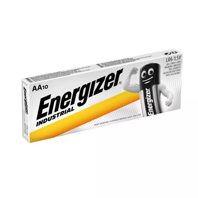 Baterie alkaliczne Energizer Industrial AAA - 6 opakowań po 10 sztuk + 6 gratisowych opakowań po 10 sztuk