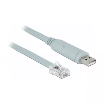 Kabel szeregowy DeLOCK 63920 USB 2.0 Typ-A RJ45 Szary 0,5 m