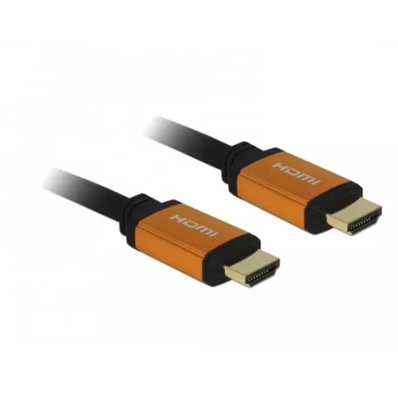 Kabel HDMI DeLOCK 85727 1m Typ A Męski-Męski Czarny-Złoty