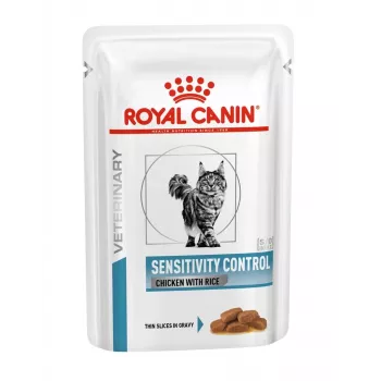 Royal Canin Vet Sensitivity Control mokra karma dla kotów, kurczak w sosie, 12 x 85 g