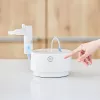 Nebulizator stołowy Omron C28P o wydajności 10 ml/min, wielkości cząstek 2,65 µm, biały, wymiary 265×195×143 mm