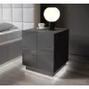 Lampka nocna przyłóżkowa Cama Meble REJA — natynkowa biała LED, zasilanie AC