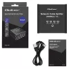 Ethernet mini switch QOLTEC 52293 1x4 RJ45, 1-wejście 4-wyjścia niezarządzalny rozdzielacz sieciowy