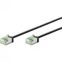 Goobay Ultra-Flexible CAT 8.1 Patch kabel cienki U/FTP czarny - wtyk extra krótki 99,9% (74354)
