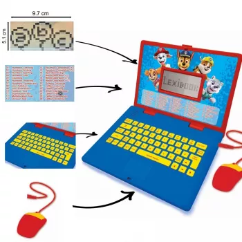 Edukacyjny laptop trójjęzyczny Paw Patrol UA/ENG/PL 186 aktywności